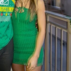 Princess Polly Tansy Green Mini Dress